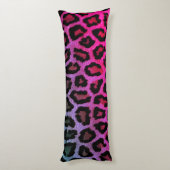 Roze leopard Print Body Pillow Lichaamskussen (Achterkant (Verticaal))