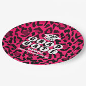 Roze Leopard Print Graduation Party Papieren Bordje (Gekanteld)