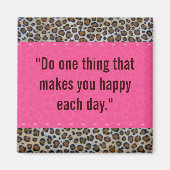 Roze & Leopard Print Magneet (Voorkant)