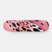 Roze leopard Print Patroon Persoonlijk Skateboard (Horizontaal)