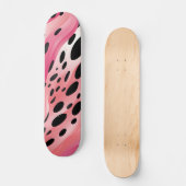 Roze leopard Print Patroon Persoonlijk Skateboard (Voorkant)