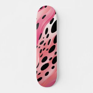 Roze leopard Print Patroon Persoonlijk Skateboard