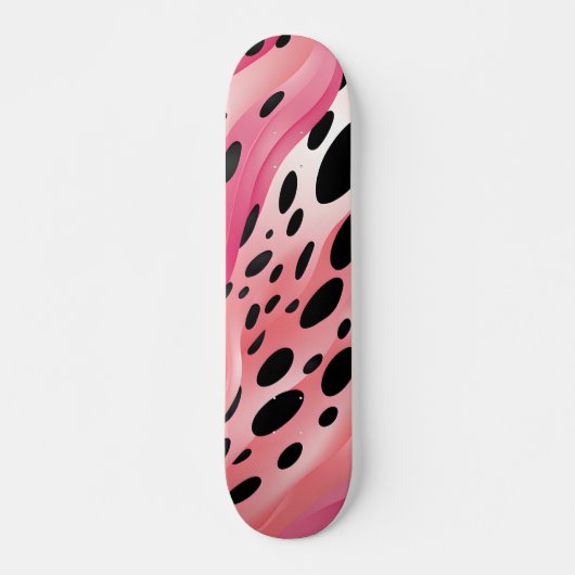 Roze leopard Print Patroon Persoonlijk Skateboard (Voorkant)
