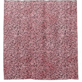 Roze leopard Print Sparkle Glitter Douchegordijn (Voorkant)