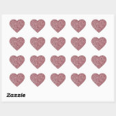 Roze leopard Print Sparkle Glitter Hart Sticker (Vel)