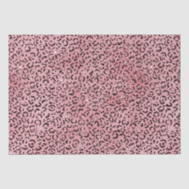 Roze leopard Print Sparkle Glitter Tissuepapier