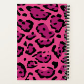 Roze Leopard Print Spiraal Notitieboek (Achterkant)
