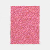 Roze leopard Skin Fleece Blanket Deken (Voorkant)