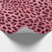 Roze leopard Skin Patroon Cadeaupapier (Hoek)