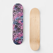 Roze Leopard Spot Skin Print Skateboard (Voorkant)