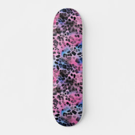 Roze Leopard Spot Skin Print Skateboard