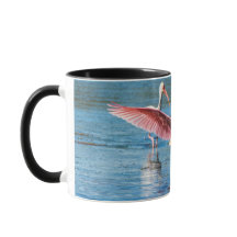 Roze Lepelaar Zwart 11 oz Combo Mok