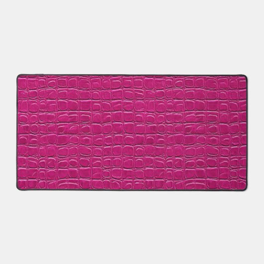 Roze leren bureau decor voor kantoor bureaumat (Voorkant)