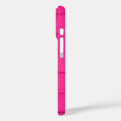 Roze leren weefsel Case-Mate iPhone case (Achterkant / Links)