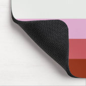 Roze Lesbische Pride-vlag Muismat (Hoek)