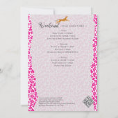 Roze Let's Get Wild Coogar Leopard Bachelorette Kaart (Achterkant)