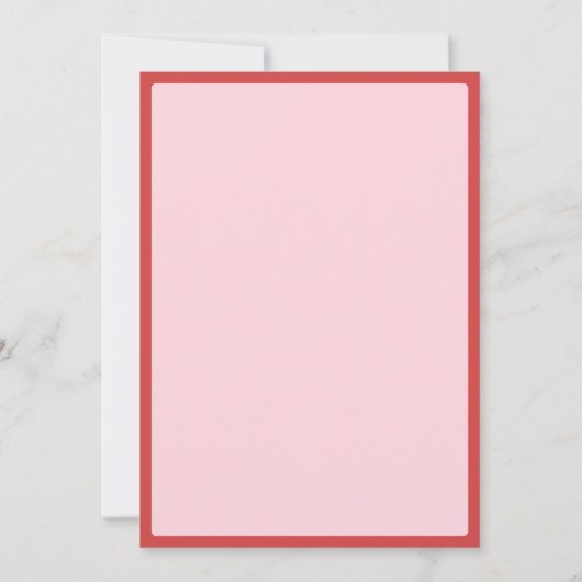 Roze Let's Party Hearty Valentijn Craft Party Kaart (Achterkant)