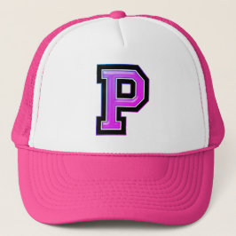 Roze letter "P" Trucker Hat Pet