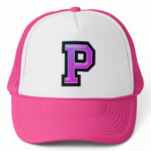 Roze letter "P" Trucker Hat