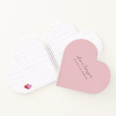 Roze letters naar mijn dochtergeheugenpennen notitieboek (Binnen)