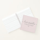 Roze letters voor mijn vaders Keepasgeheugen Notitieboek (Binnen)