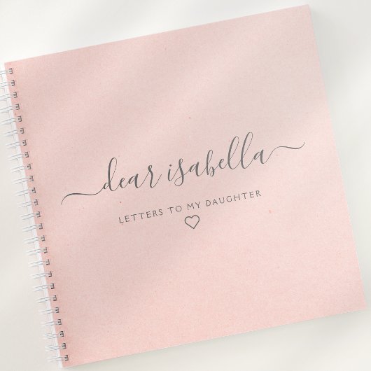 Roze letters voor mijn vaders Keepasgeheugen Notitieboek