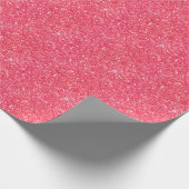Roze leugenachtige glans cadeaupapier (Hoek)