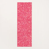 Roze leugenachtige glans, glitterpatroon, geschenk yogamat (Achterkant)