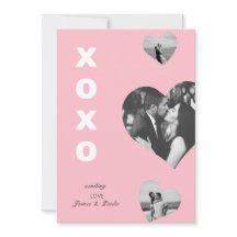 Roze Leuke 3 Foto Hart Valentijnsdag Xoxo