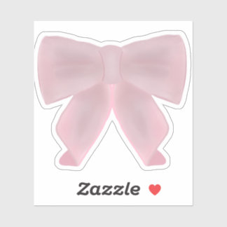Roze Leuke Boog Sticker