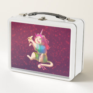 Roze Leuke Lunchbox met een kat