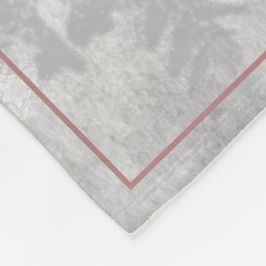 Roze Leuke Sneeuwman Vakantie Fleece Deken (Hoek)