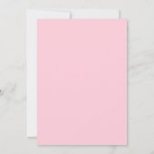 Roze leuke speelse verjaardag kaart (Achterkant)