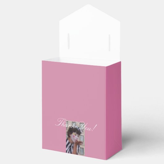 Roze Leuke Trendy Dank je wel Bedankdoosjes (Geopend)