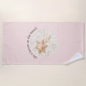 Roze Leven is beter bij de strandzeester Strandlaken (Voorkant)