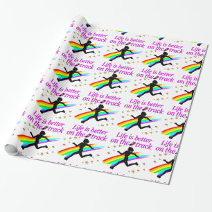 ROZE LEVEN IS BETER OP DE BAAN ONTWERP CADEAUPAPIER