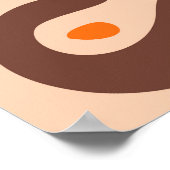 Roze levendige bloemen poster (Hoek)