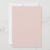 Roze Levendige Bloemige Bruiloft Kaart (Achterkant)
