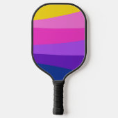 Roze Levendige Moderne Ontwerp Aangepaste Naam Pickleball Paddle (Achterkant)