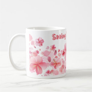 Roze Levensmug, Positieve Quote Koffiemok