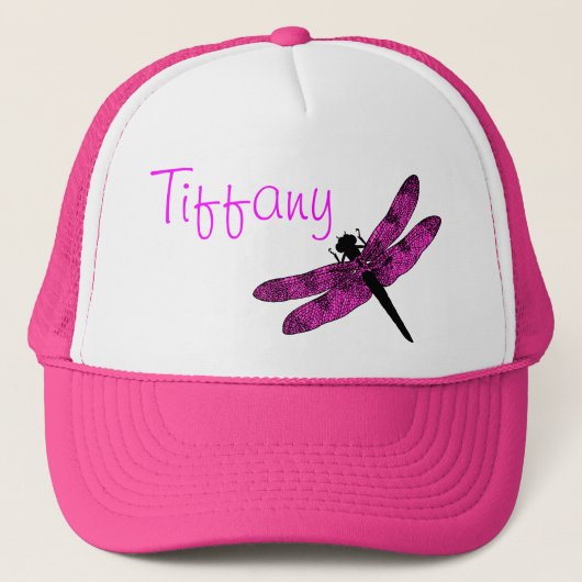 Roze Libel Trucker Pet (Voorkant)