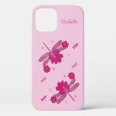 Roze libellen Case-Mate iPhone case (Achterkant)