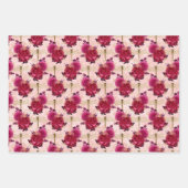 Roze libellen en Rozen Inpakpapier Vel (Voorkant)