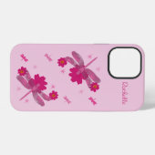 Roze Libellen iPhone Hoesje (Achterkant horizontaal)