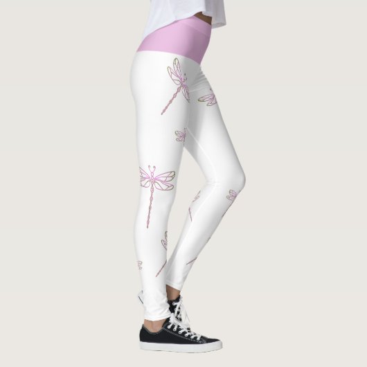 Roze libellen leggings (Rechts)