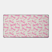 Roze libellen patroon bureaumat (Voorkant)