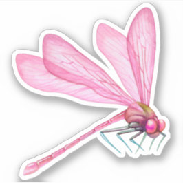 Roze libellen Sticker