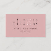 Roze lichaam Jowelry Boho Chic Store Piercing Visitekaartje (Voorkant)