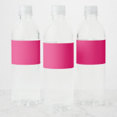 Roze, licht donkerdonkerkleurig waterfles etiket (Flessen)