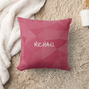 Roze licht geometrisch mesh patroon Aangepaste naa Kussen
